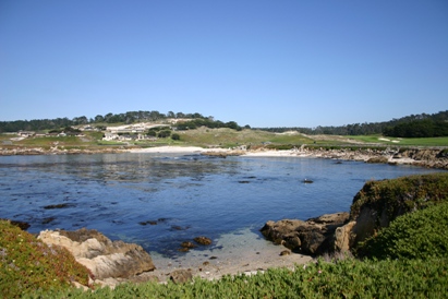 Pebble Beach Lagoon Next to Golf Course